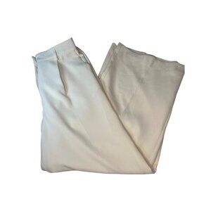 Christian Lacroix Trouser Dress Pants NEW Cream Color Ladies Size MED Wide Leg